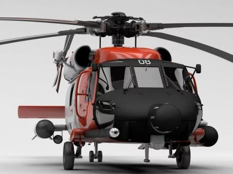 SH-60 Sea Hawk Coast Guard 3D Модель