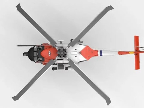 SH-60 Sea Hawk Coast Guard 3D Модель