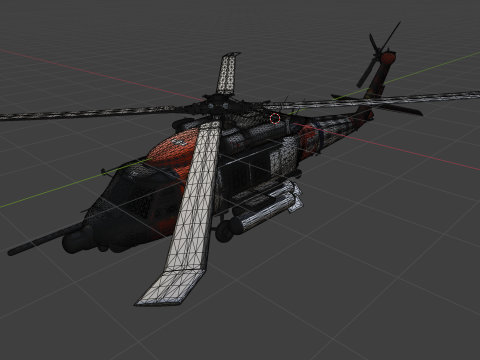 SH-60 Sea Hawk Coast Guard 3D Модель