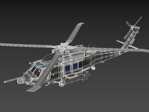 SH-60 Sea Hawk Coast Guard 3D Модель