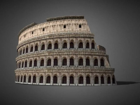 Roman Colosseum Ruins 3D Модель