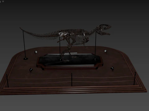Carcharodontosaurus Skeleton 3D Model