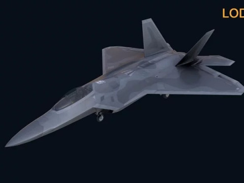 Aircraft F22 Modèle 3D