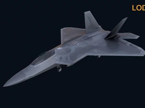 विमान F22 3D मॉडल