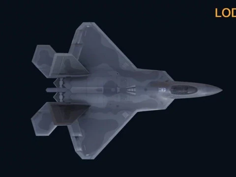 Aircraft F22 3D Model
