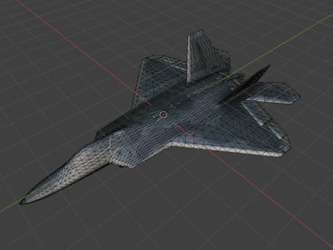 Aircraft F22 3D Model