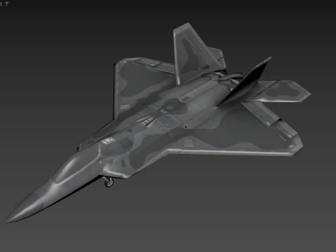 Aircraft F22 3D Model