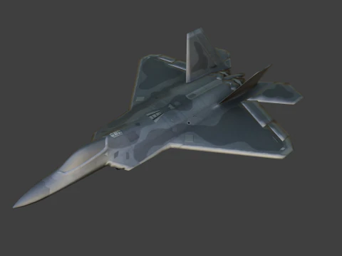 Aircraft F22 3D Model