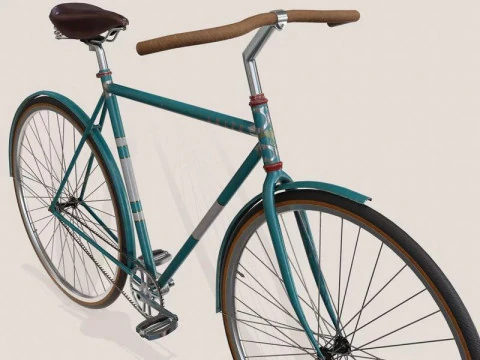 V&eacute;lo Vintage Modèle 3D