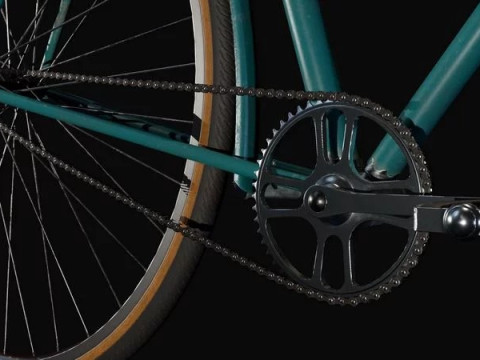 自行车复古 3D 模型