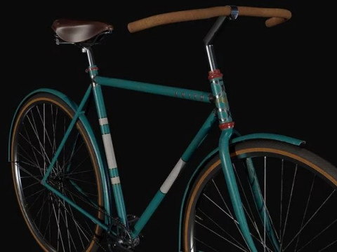 自行车复古 3D 模型