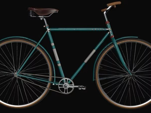 自行车复古 3D 模型