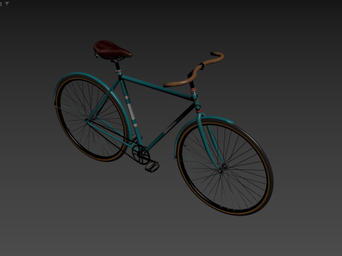 自行车复古 3D 模型