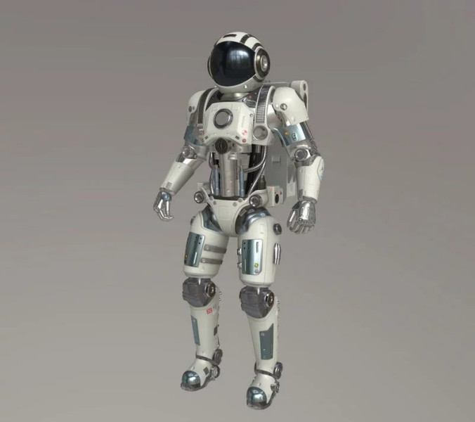 Astronaut Robot Model 3D .c4d .max .obj .3ds .fbx .stl .blend