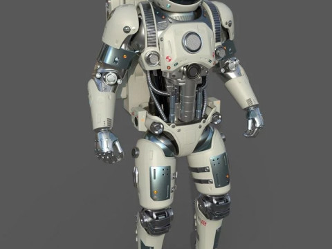 Astronaut Robot Model 3D
