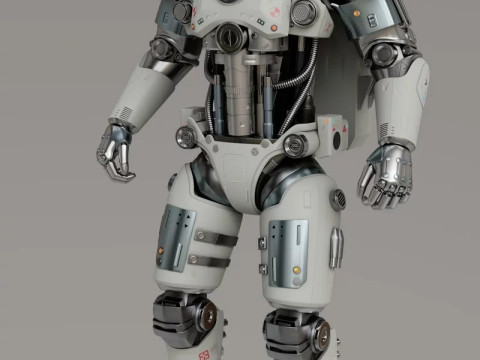 Astronaut Robot Model 3D