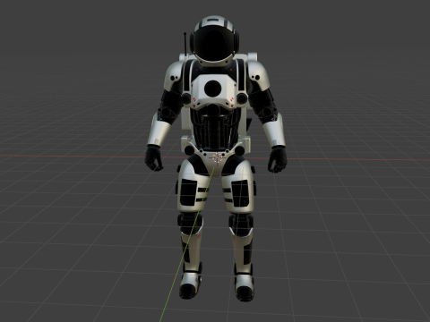 Astronaut Robot Model 3D