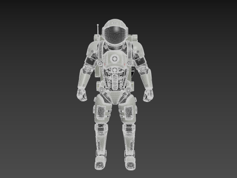 Astronaut Robot Model 3D