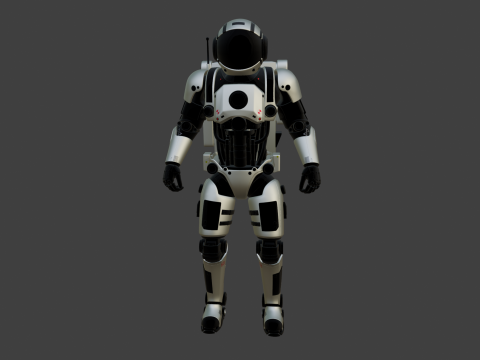 Astronaut Robot Model 3D
