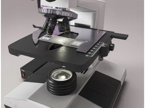Laboratory Microscope 3D Modell