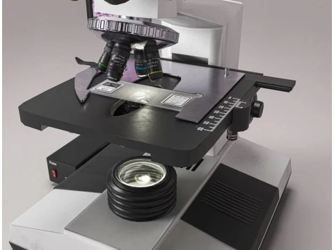 Laboratory Microscope 3D Model