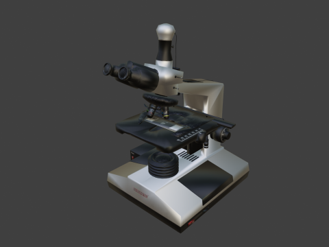 Laboratory Microscope 3D Modell