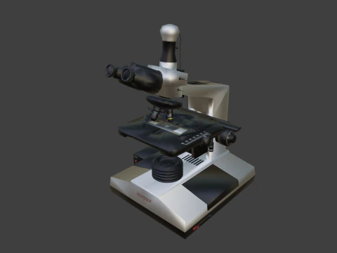 Laboratory Microscope 3D Model