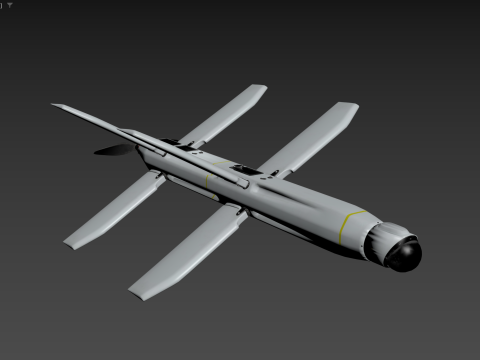 Loitering munition Lancet drone 3D Modell