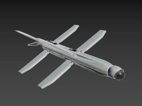 Loitering munition Lancet drone 3D Model