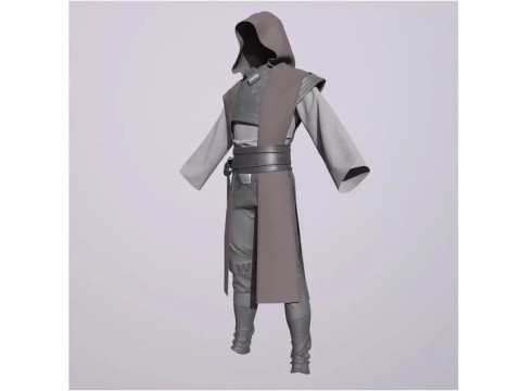 Jedi outfit character clothing 3D 모델