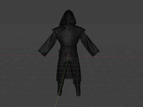 Jedi outfit character clothing 3D 모델