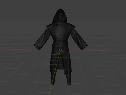 Jedi outfit character clothing 3D Model
