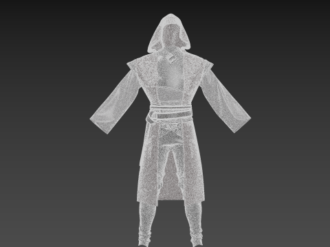 Jedi outfit character clothing 3D 모델