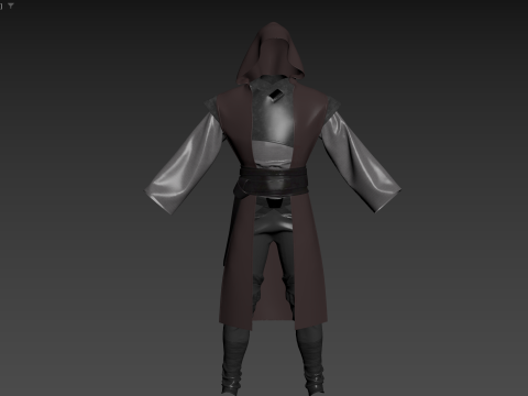 Jedi outfit character clothing 3D 모델