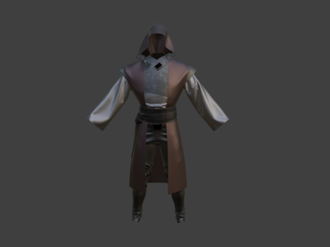 Jedi outfit character clothing 3D 모델