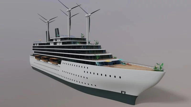 Luxury Liner 3D Model .c4d .max .obj .3ds .fbx .stl .blend 