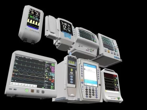 7 Hospital Screens 3D Modell