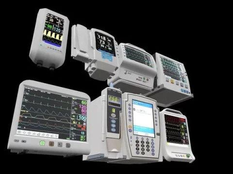7 Hospital Screens 3D Model
