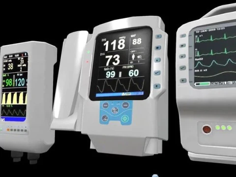 7 Hospital Screens 3D Model