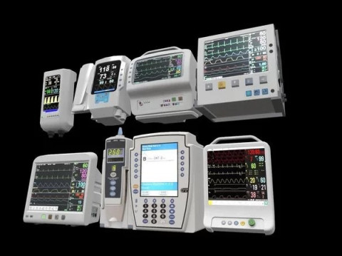 7 Hospital Screens 3D Modell