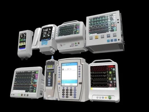 7 Hospital Screens 3D Model