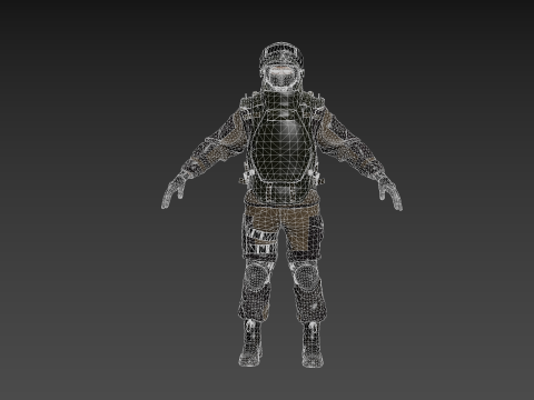 Modern Russian Soldier 3D Model