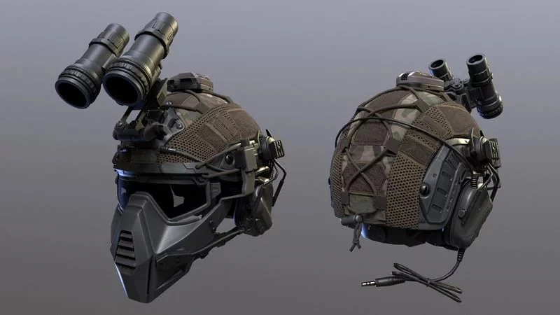 Tactical Helmet 3D Model .c4d .max .obj .3ds .fbx .stl .blend 