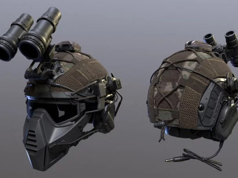 Tactical Helmet 3D 모델