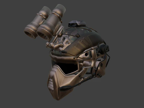 Tactical Helmet 3D Model
