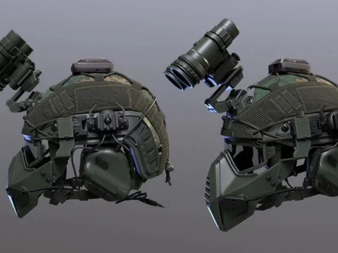Tactical Helmet 3D Model