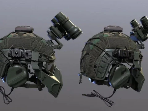 Tactical Helmet 3D Model