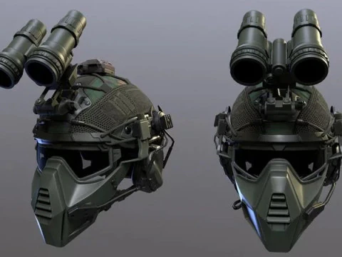 Tactical Helmet 3D Model