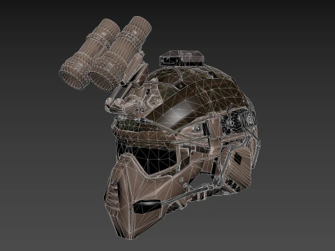 Tactical Helmet 3D Model