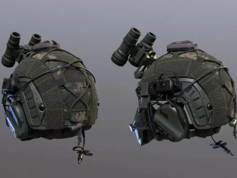 Tactical Helmet 3D Model
